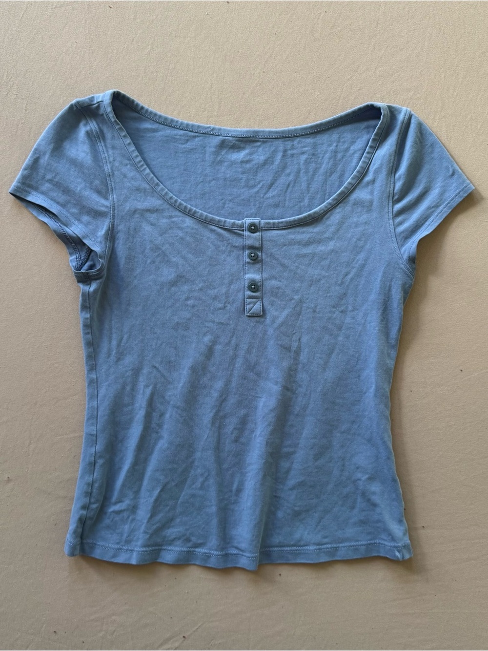 Lululemon Cap-Sleeve Henley T-Shirt